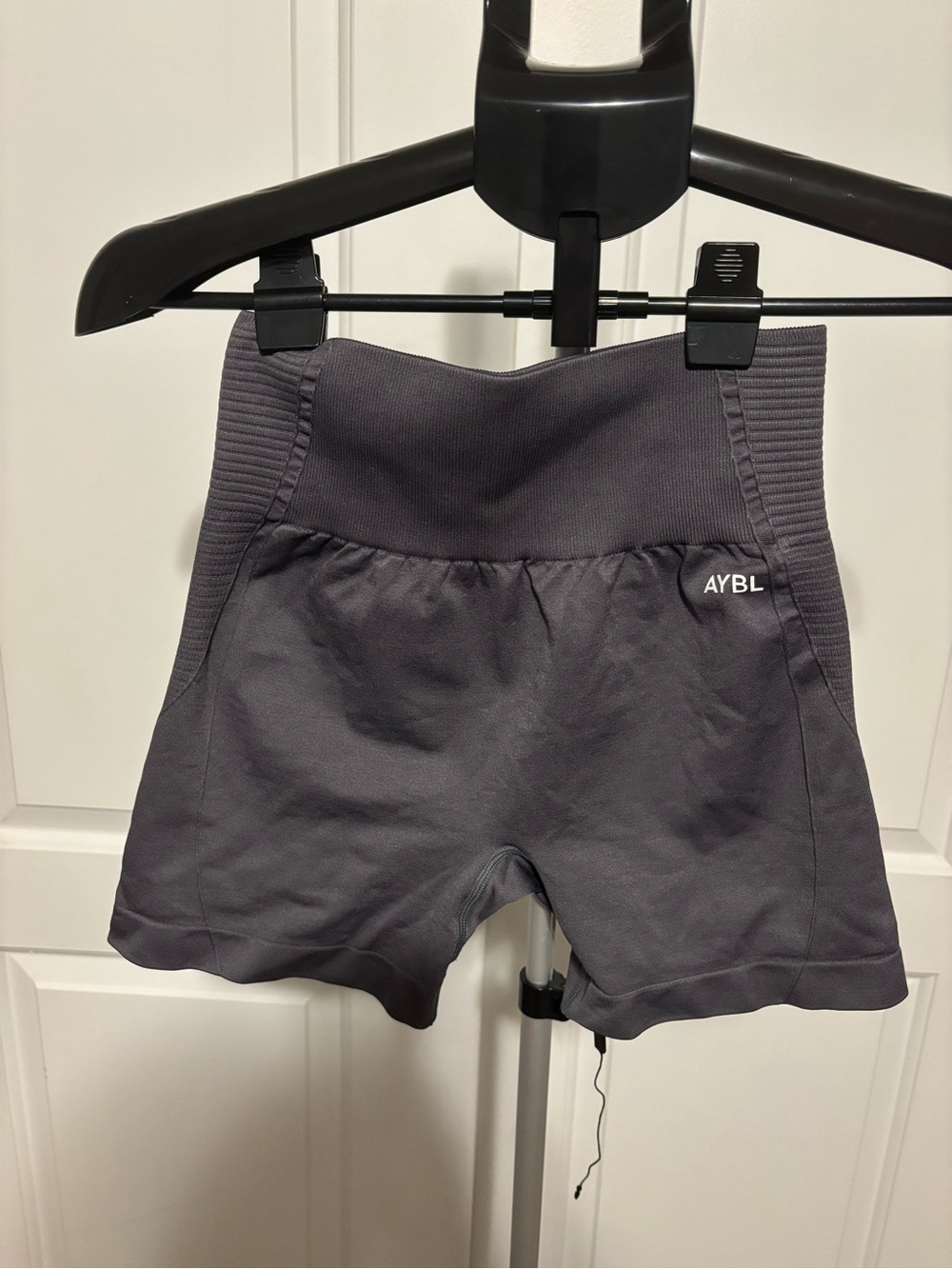 AYBL Dark Gray High-Waist Athletic Shorts